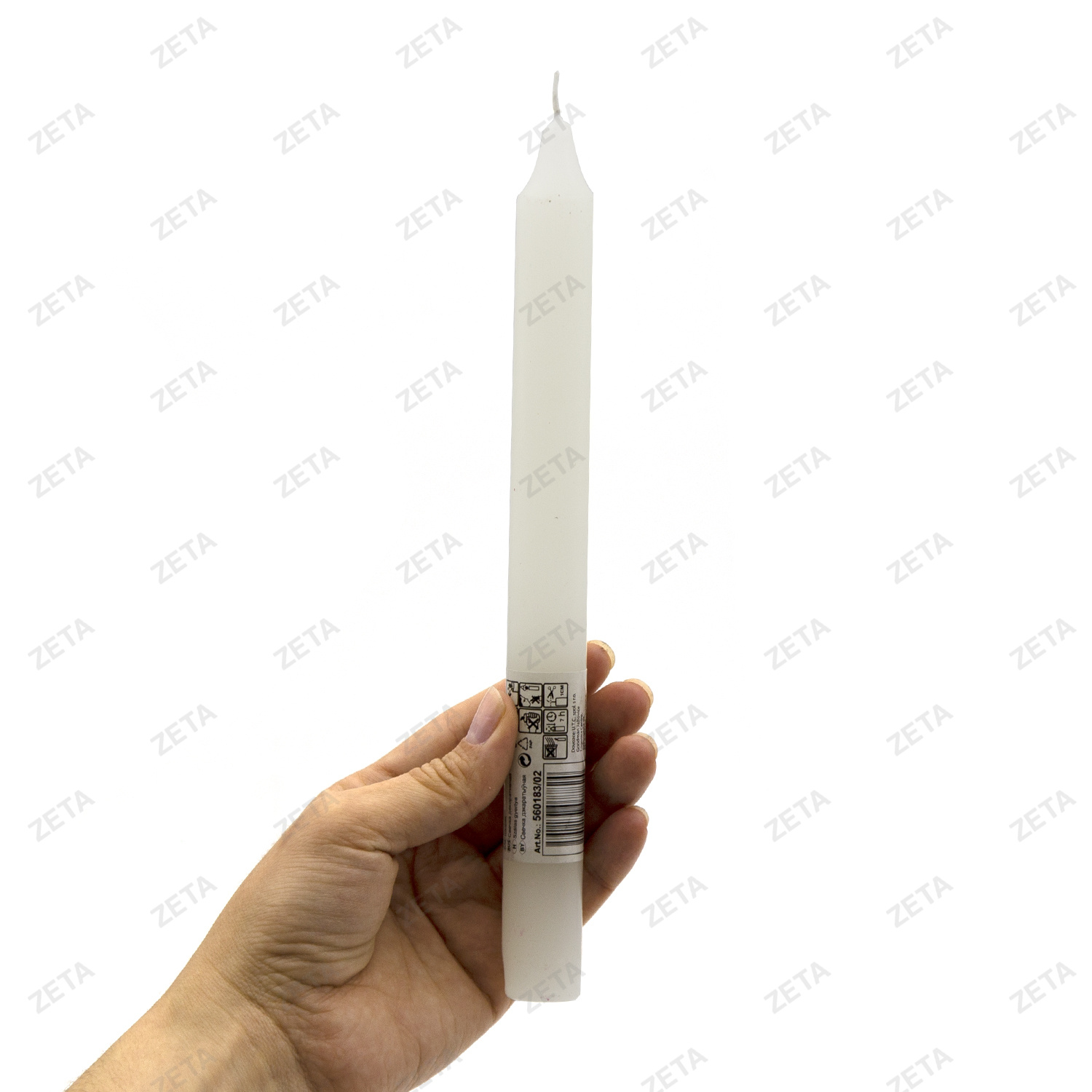 Свеча "Bistro" 24х2,4 см. белая - изображение 2