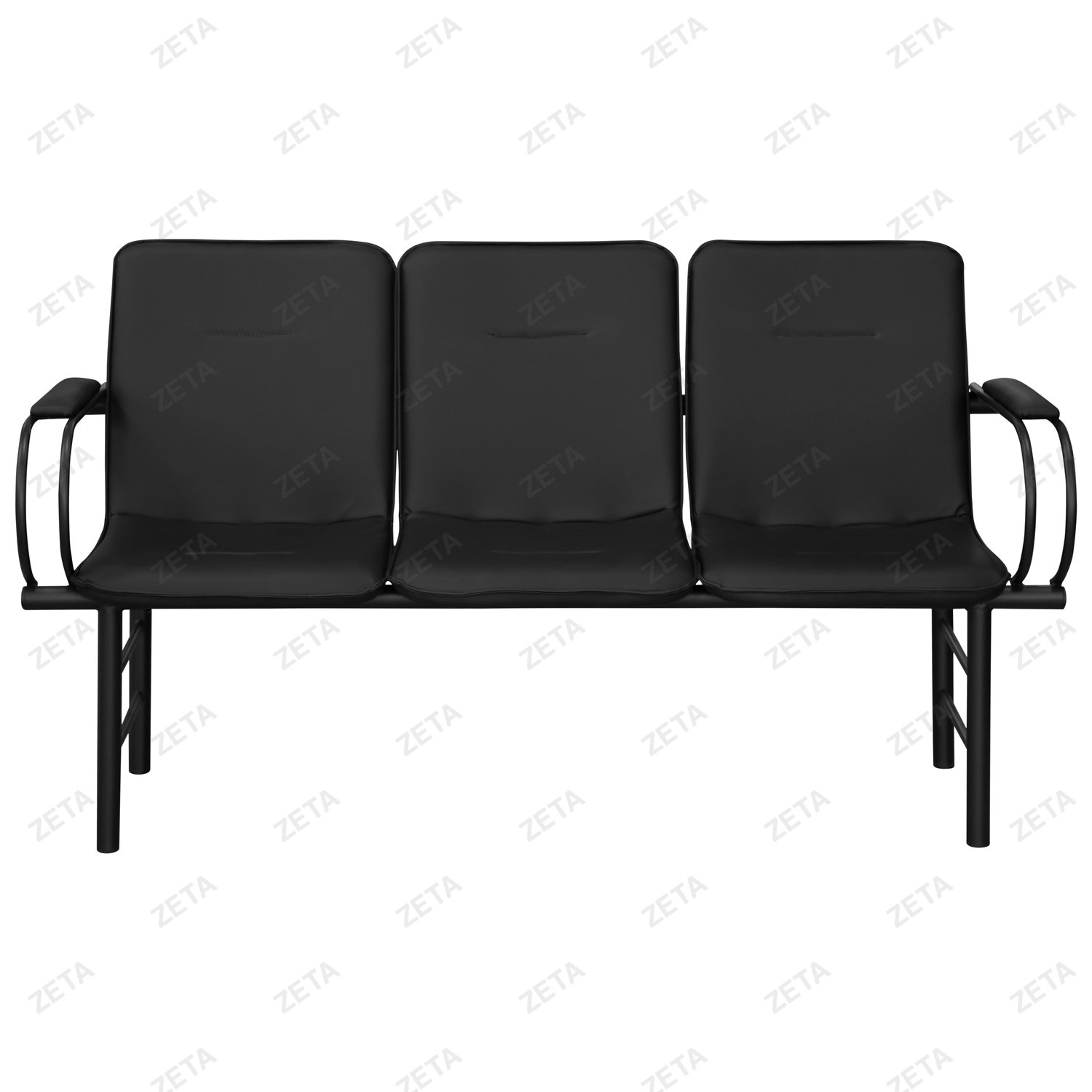 Скамья "Давут" 3-х местная с 2-мя мягкими элементами