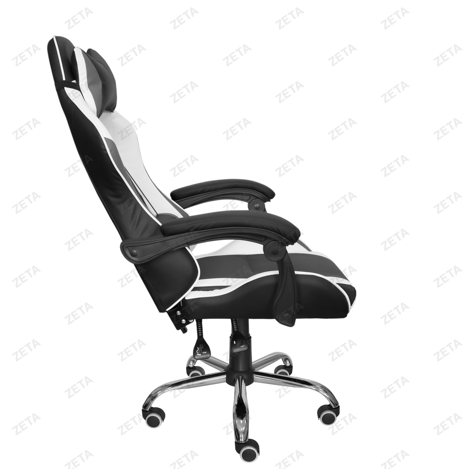 Кресло №GC-5 (чёрно-бело-серое) - изображение 4