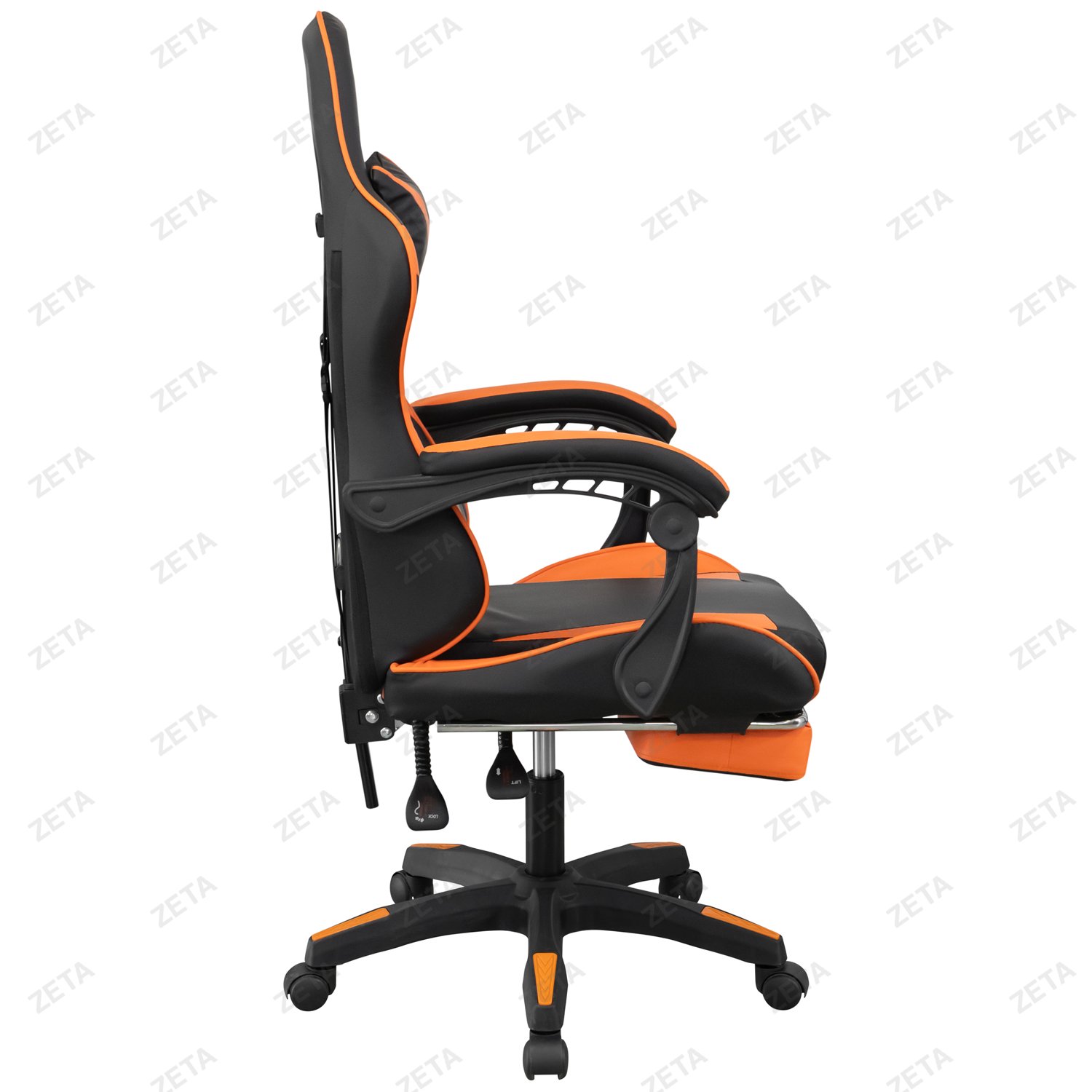 Кресло GM-202F (черный / оранжевый) (ВИ)