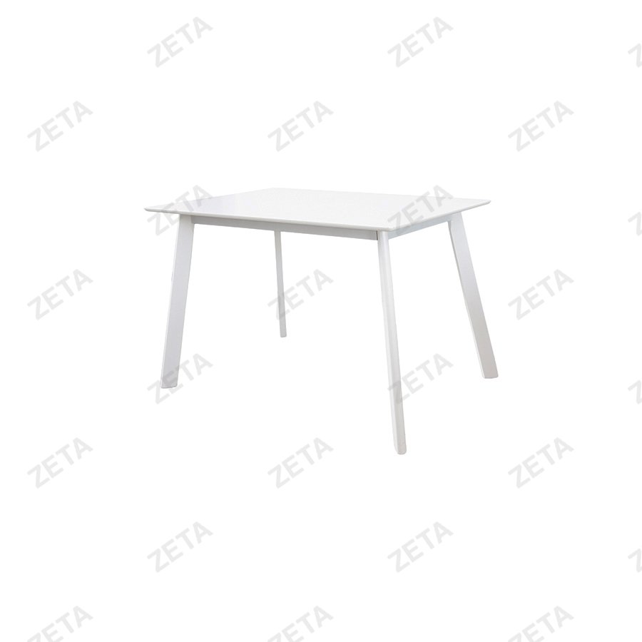 Столовый комплект: стол + 4 стула №HV-P-W (белый) (МНГ) - изображение 2