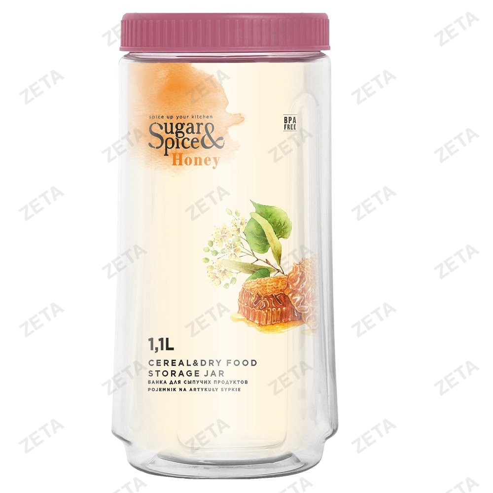 Банка для сыпучих продуктов 1,1 л. Sugar&Spice Honey - изображение 2