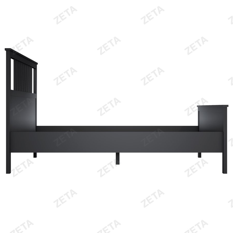 Кровать двойная "Кымор" (1600*2000 мм.) №5031320105 (чёрный) (Лузалес-РФ) - изображение 2
