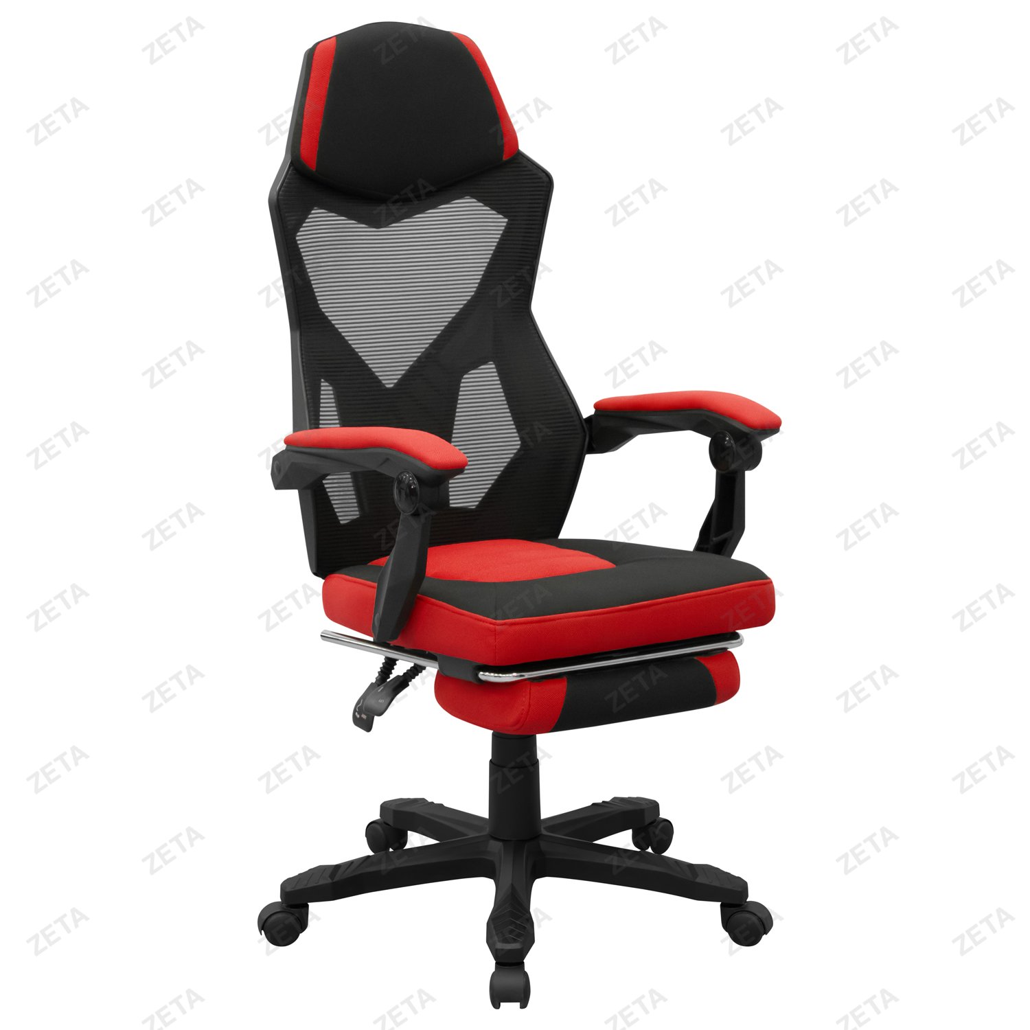 Кресло "НС-6H01" (чёрный, красный) (ВИ)