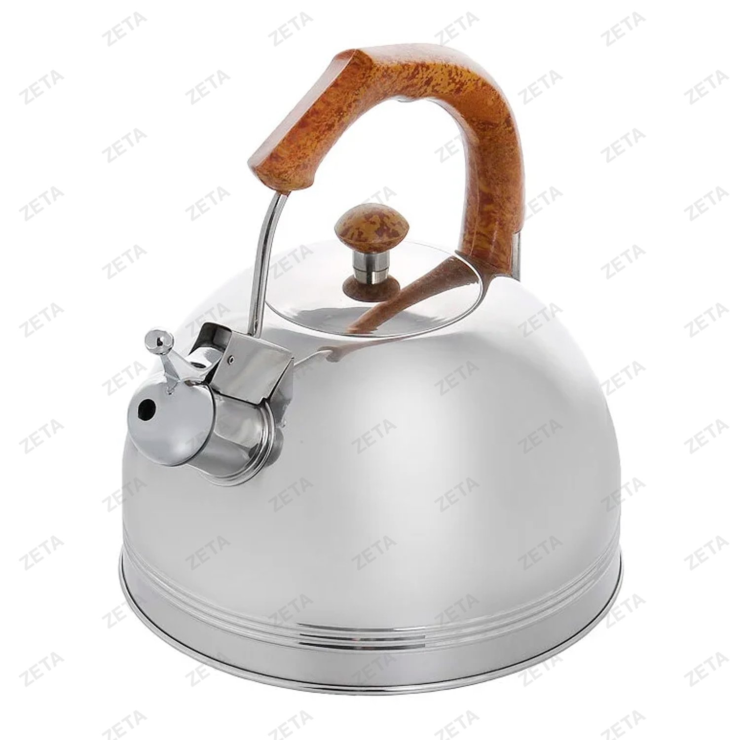 Чайник со свистком LKD-003 3,5 л. серебристый/коричневый Appetite - изображение 2