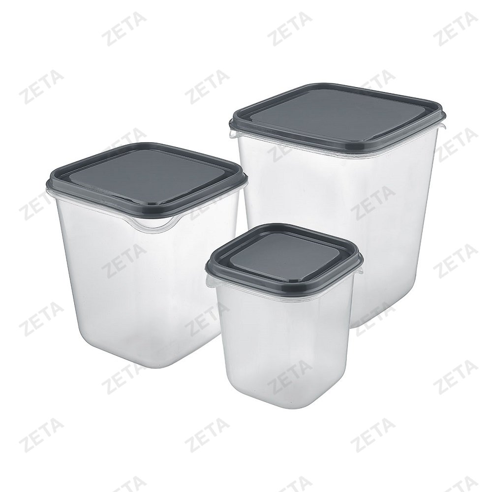 Набор контейнеров 3 шт. 1,75 л.+1,25 л.+500 мл. № TIM-108 - изображение 1