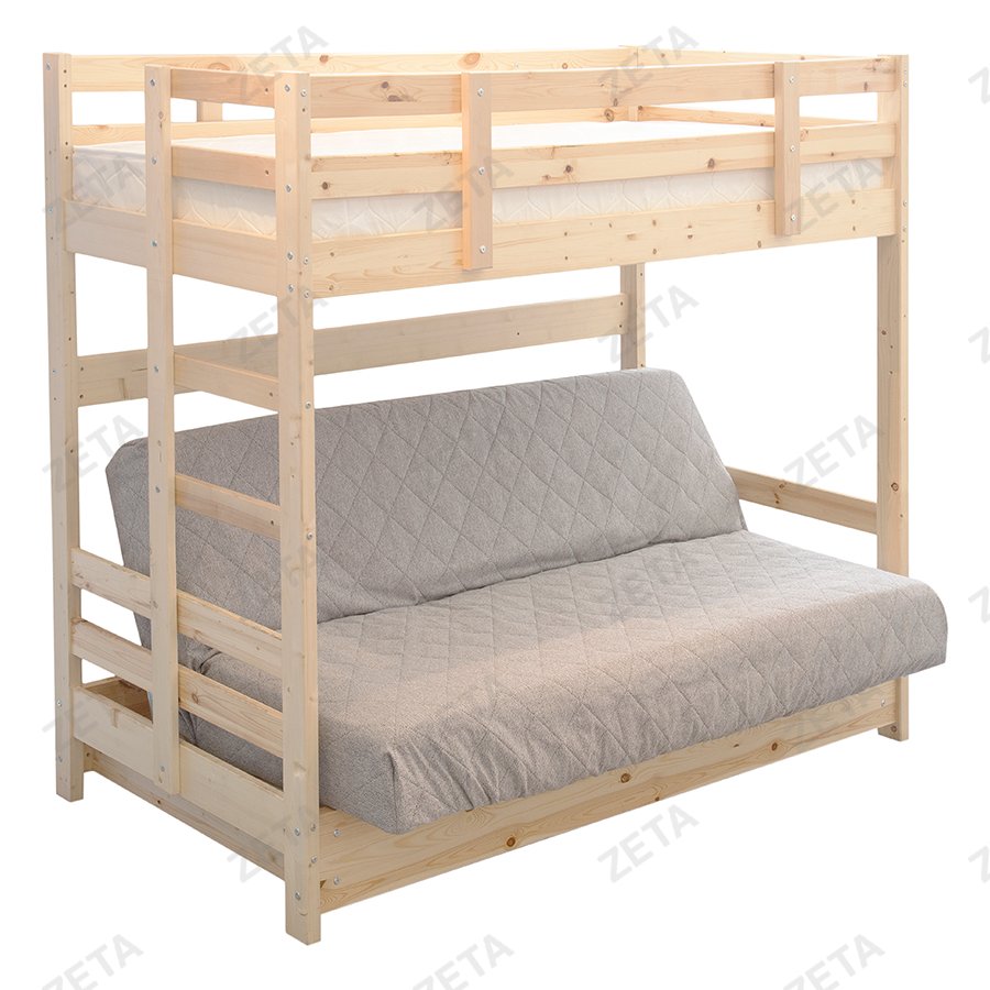 Двухъярусная кровать массив с диван-кроватью "Боннель" (800*1900 мм) - изображение 1