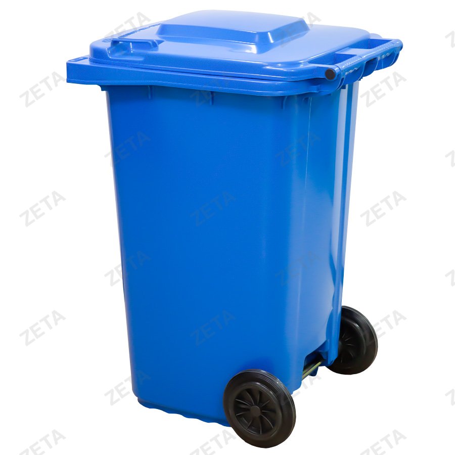 Бак мусорный с крышкой 240 л. на колесах (синий) №LD-240AC (ВИ) - изображение 2