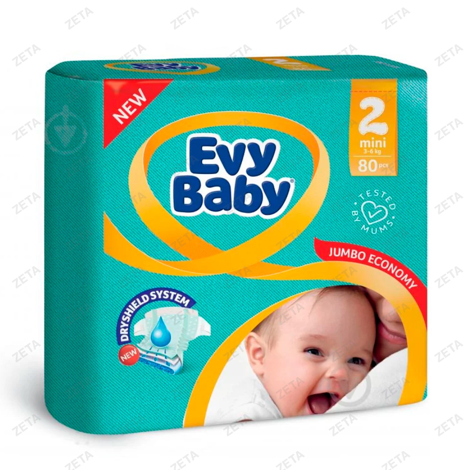 Подгузники Evy Baby 32 шт. "Mini 2" 3-6 кг - изображение 1