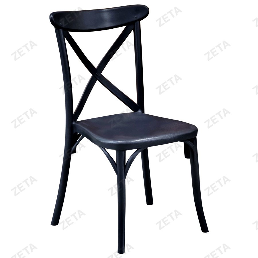 Стул пластиковый "Кантри" (чёрный) - изображение 1