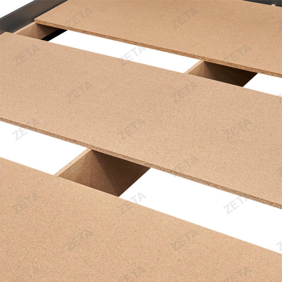 Кровать двойная МС "Денвер" №00-00111537 (серый) (РФ)