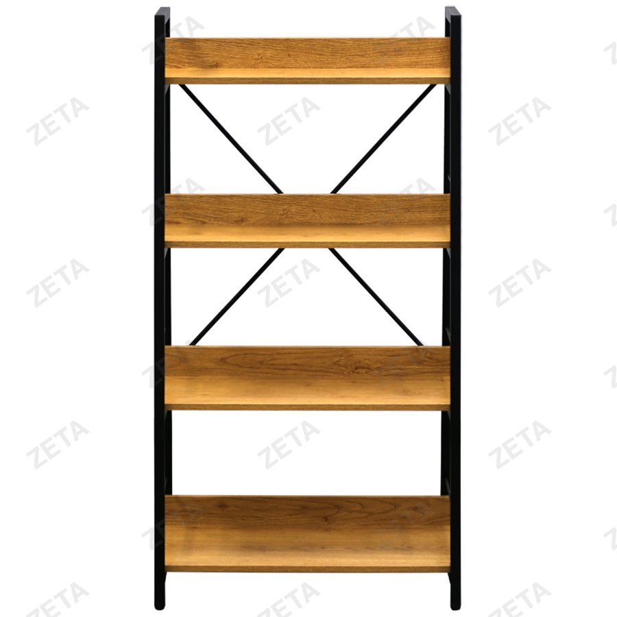 Стеллаж WB-30 (натуральный/черный) (ВИ)