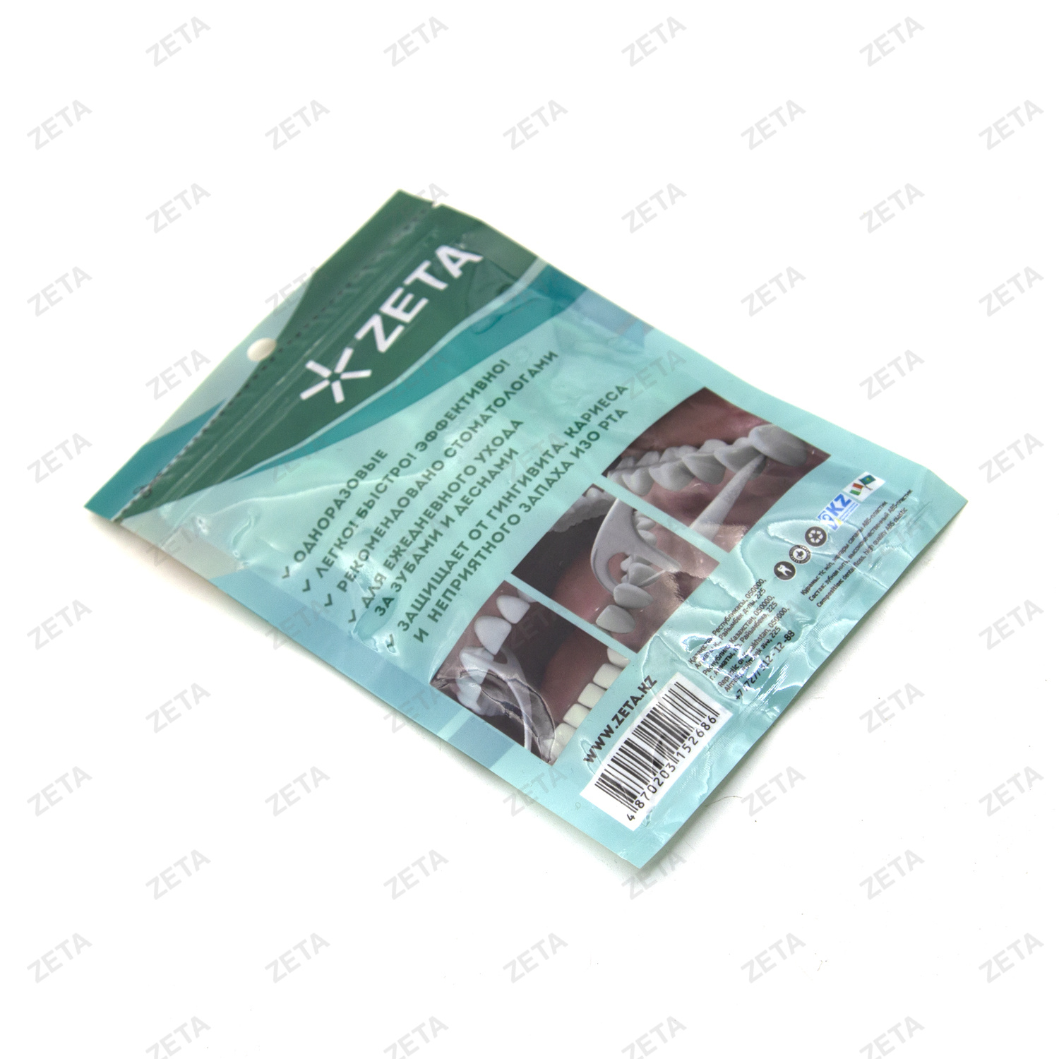 Зубочистка с нитью в пакете (50 шт.)