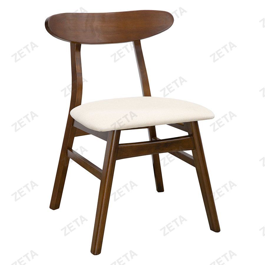 Комплект мебели: стол + 6 стульев №RH7234T + №RH373C (орех / светло бежевый) (Малайзия) - изображение 4