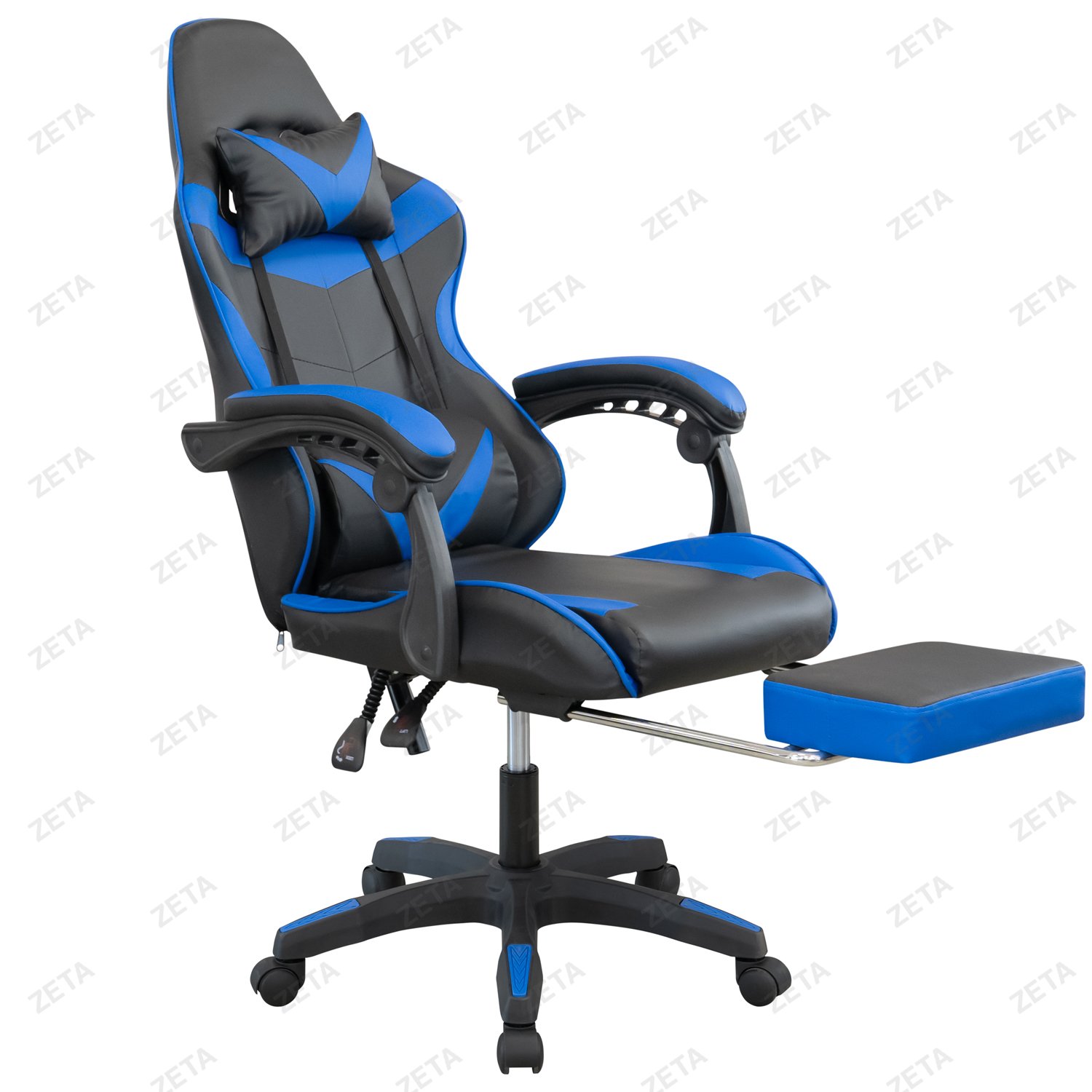 Кресло GM-202F (черный / синий) (ВИ)
