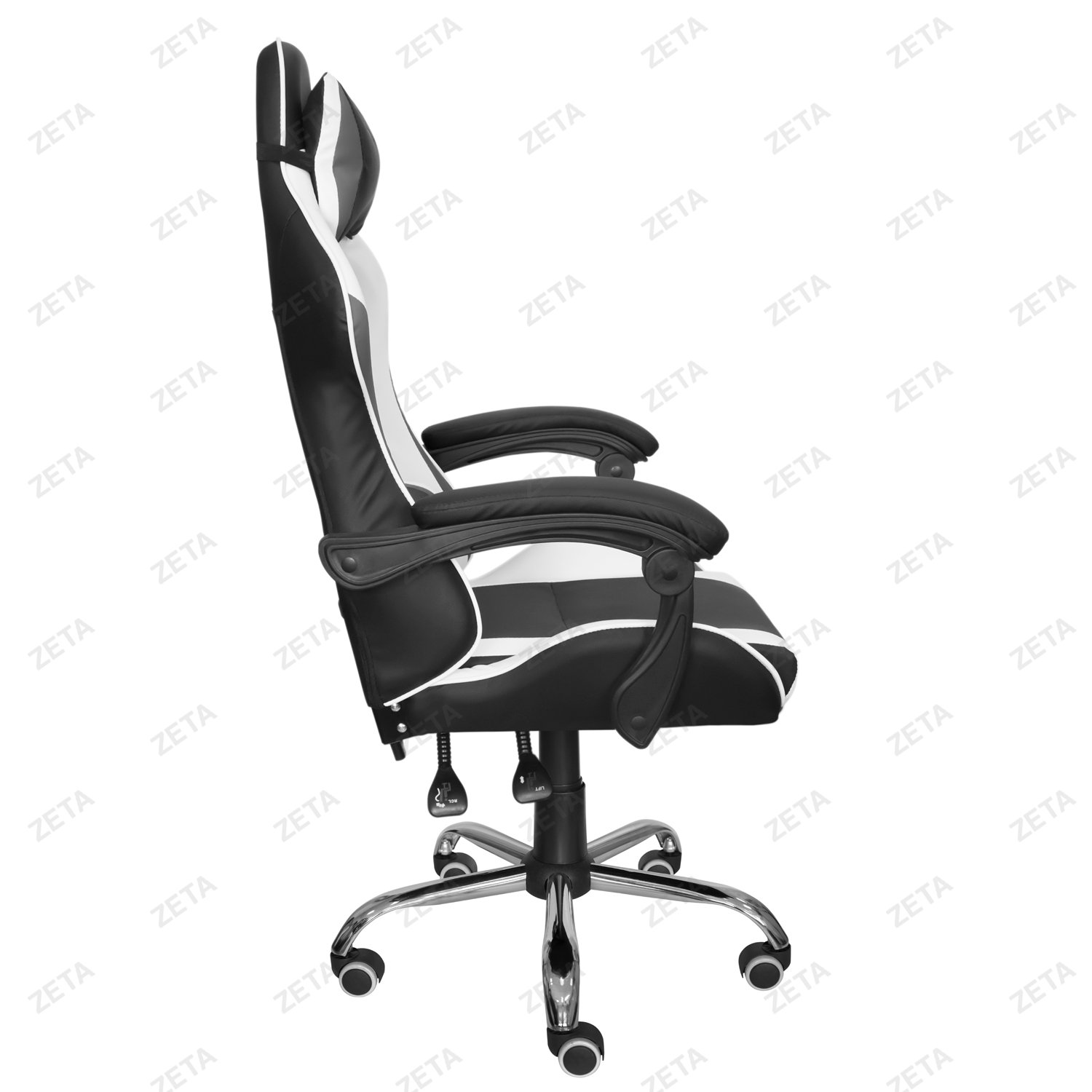 Кресло №GC-5 (чёрно-бело-серое) - изображение 3