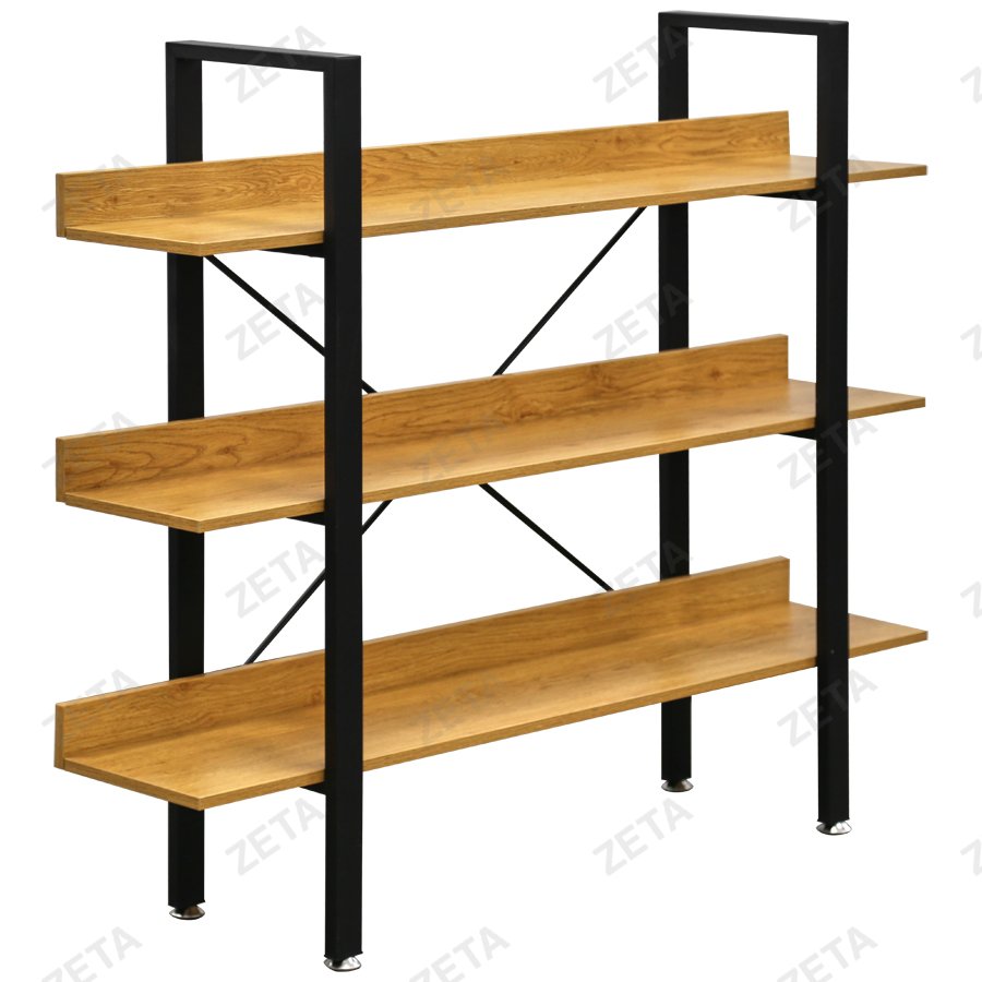 Стеллаж WB-22 (натуральный/черный) (ВИ)