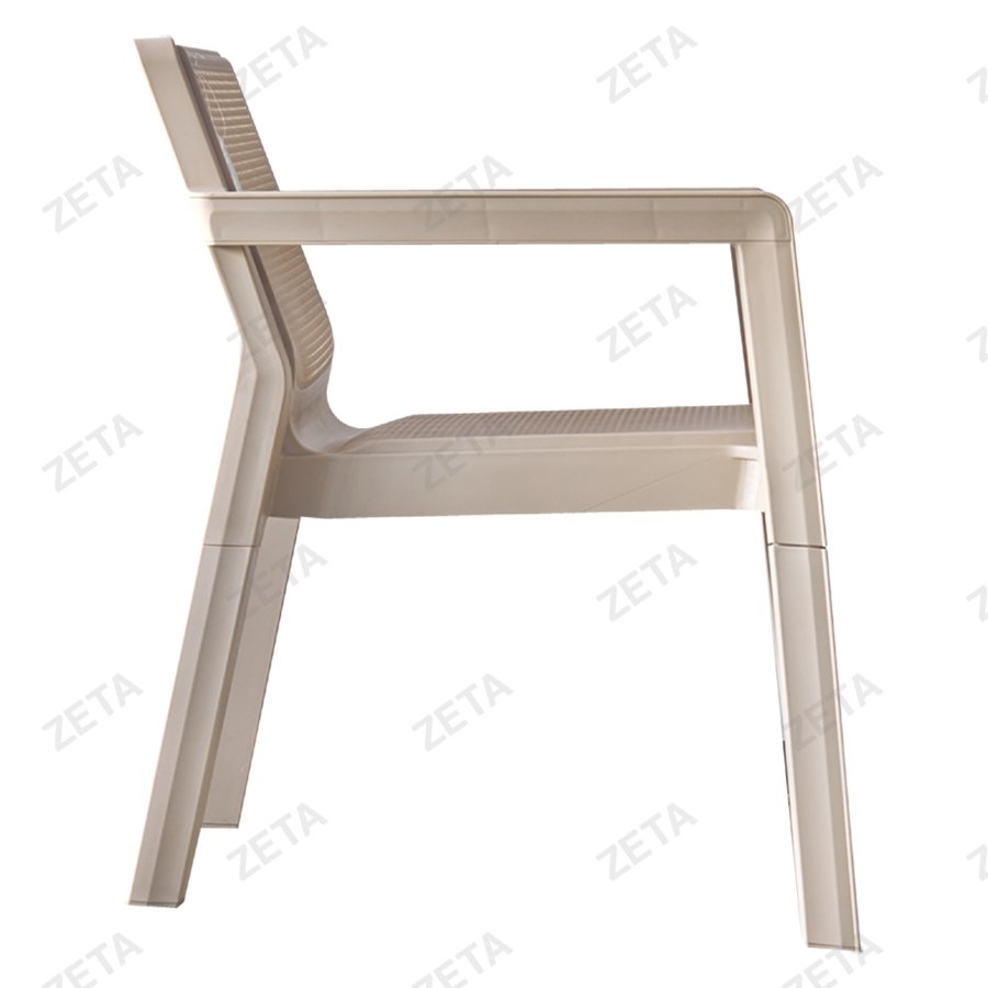 Кресло пластиковое "Palma" №571 (светло-бежевый) (И-HB)