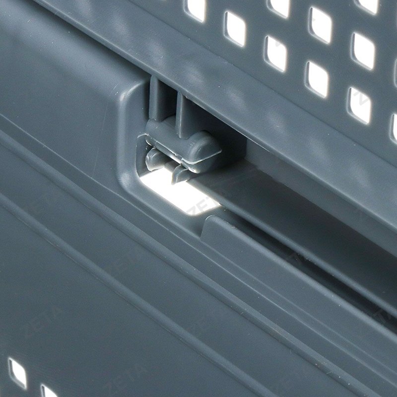 Корзина для хранения "Лофт" с крышкой, узкий, 21 л. №562118 (серый) - изображение 3