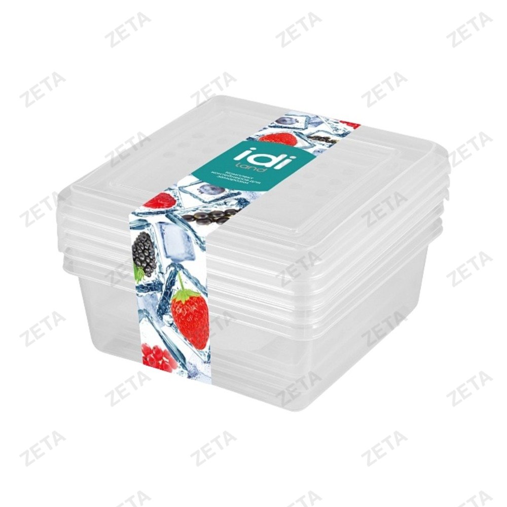 Комплект контейнеров для заморозки 500 мл. * 3 шт. квадратные "Asti" (221101101/00)