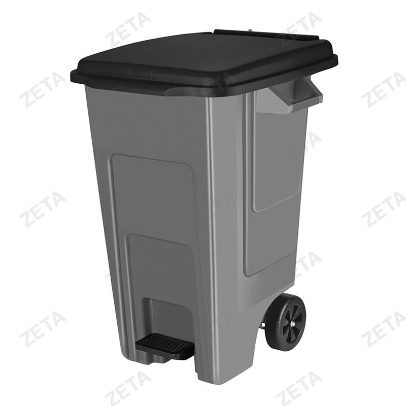 Бак для мусора с крышкой на колесах 130 л. "Freestyle" №SC7003 - изображение 2