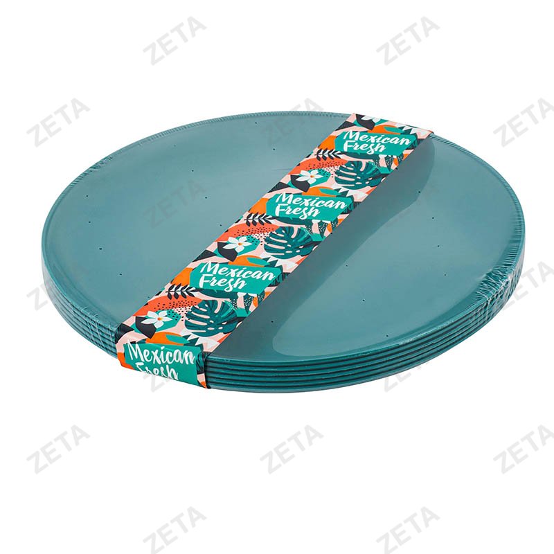 Набор тарелок Plast Team "Mexican Fresh" диаметр 200 мм. 6 шт. №PT1049