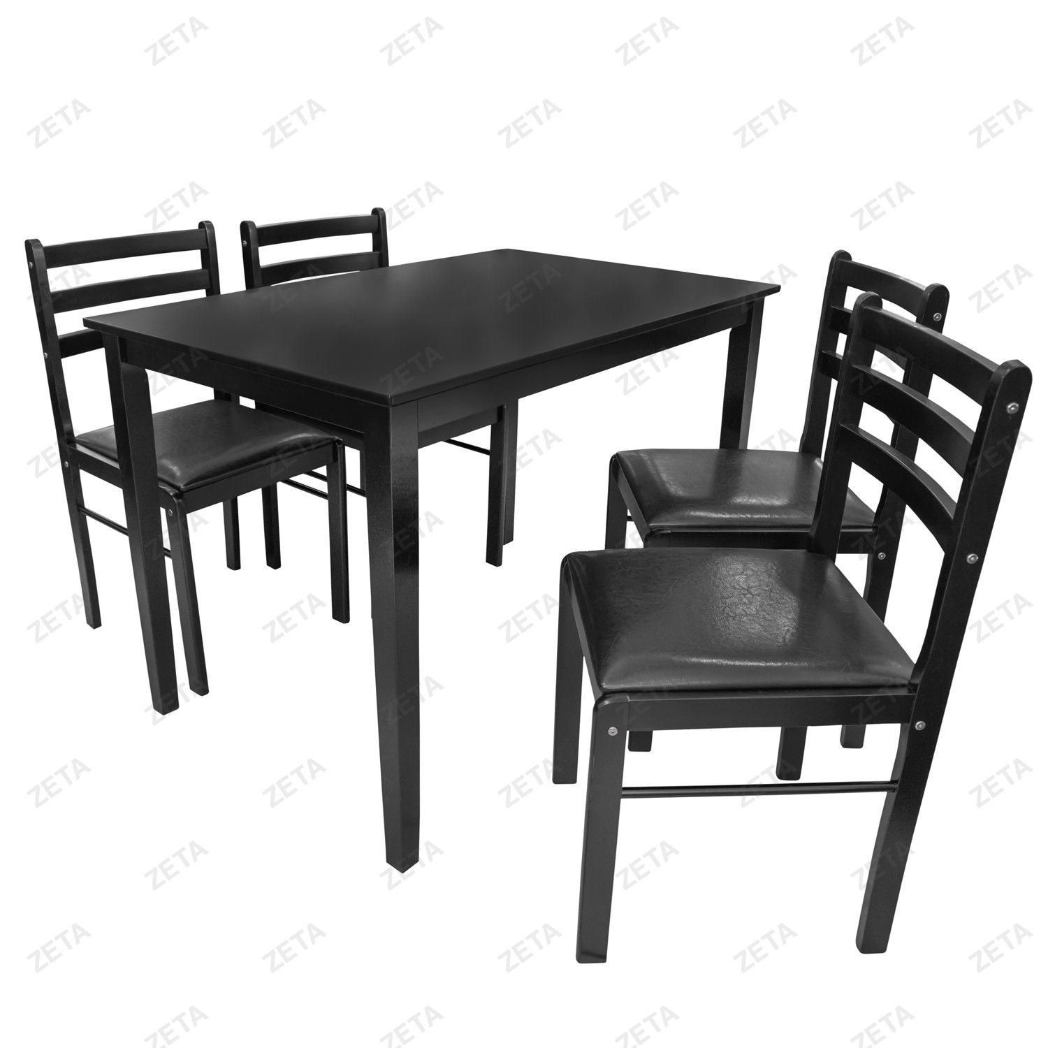 Столовый комплект: стол + 4 стула №RH7006T+ RH168T (капучино)