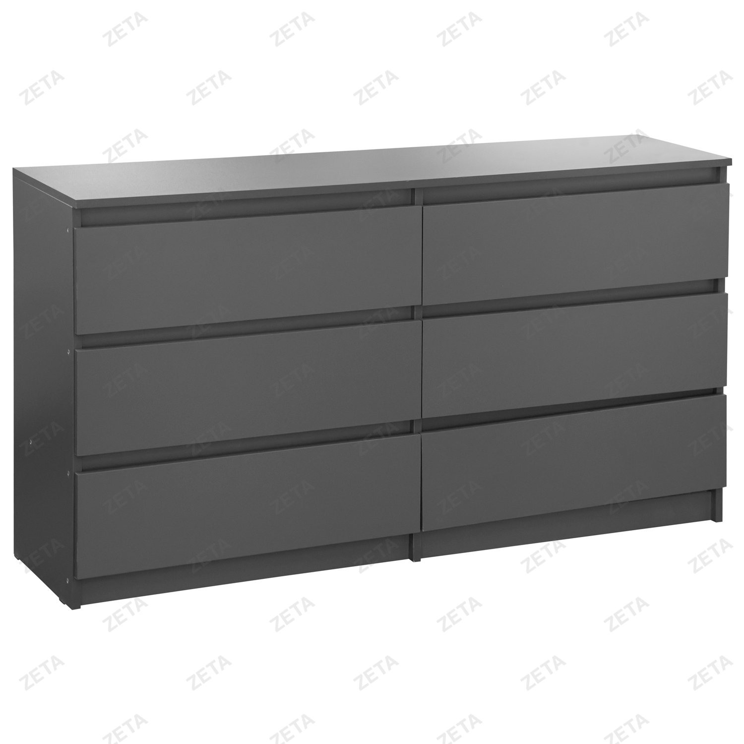 Комод "Денвер" 6 ящиков №00-00112808 (графит серый) (РФ)