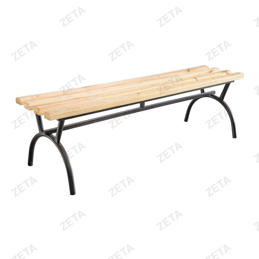 Скамья уличная, без спинки (4 бруса, не крашенные)