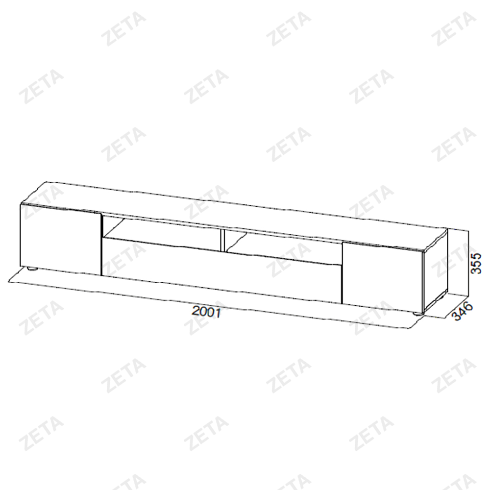 Тумба под ТВ МС "Токио" №00-00106206 (белый) (РФ)