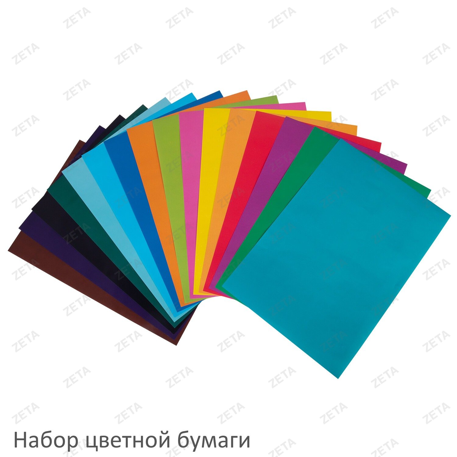 Набор картона и бумаги А4 мелованные (картон 16 л. 16 цветов, бумага 16 л. 16 цветов), BRAUBERG, 113566 - изображение 3