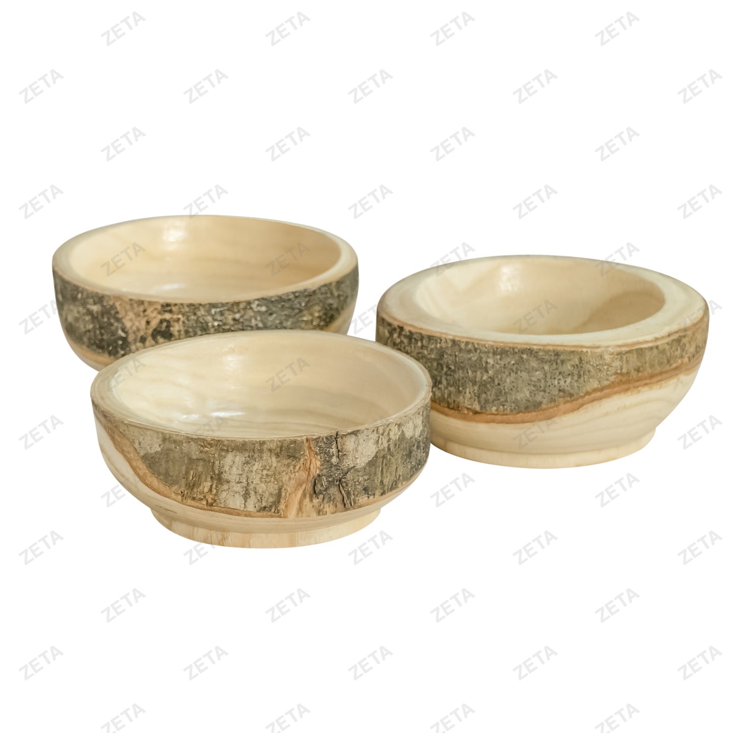 Набор деревянных креманок 3 шт №2362 - изображение 1
