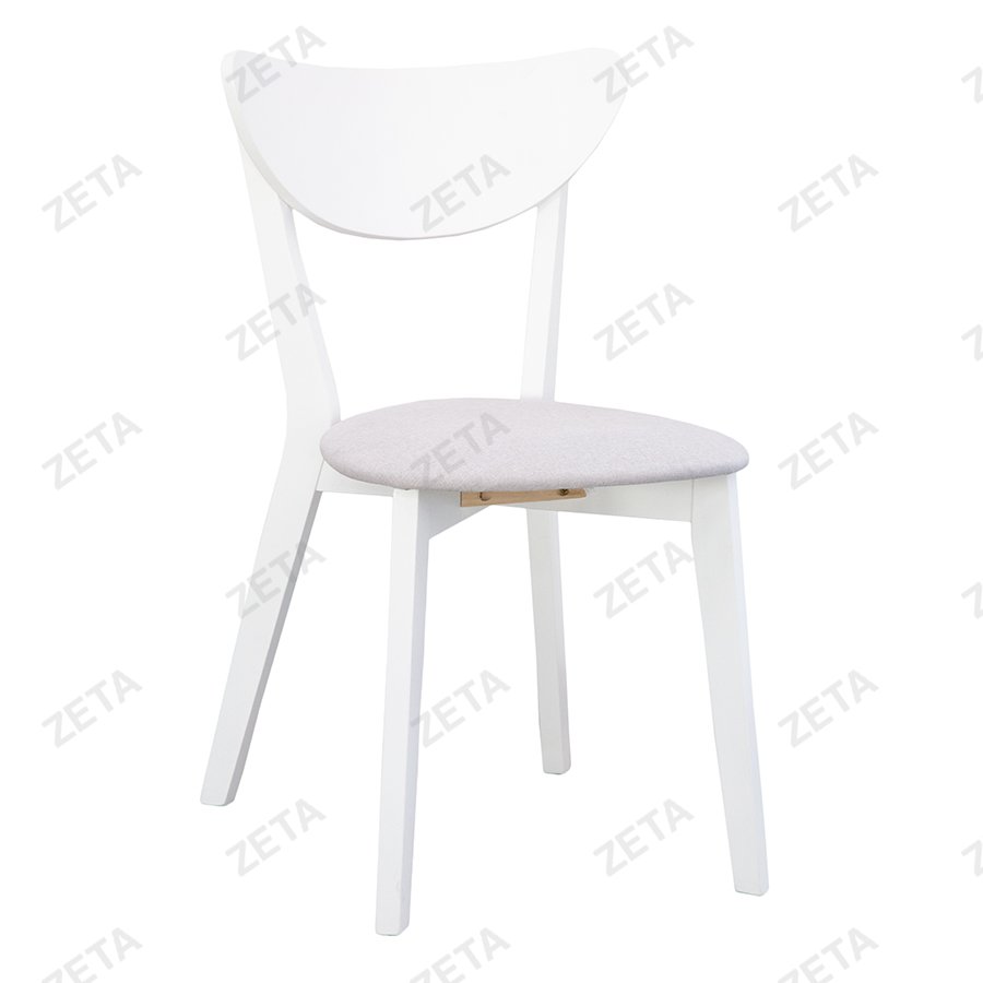 Комплект мебели: стол + 4 стула №RH7226T + №RH371C (белый / серебристый) (Малайзия) - изображение 4