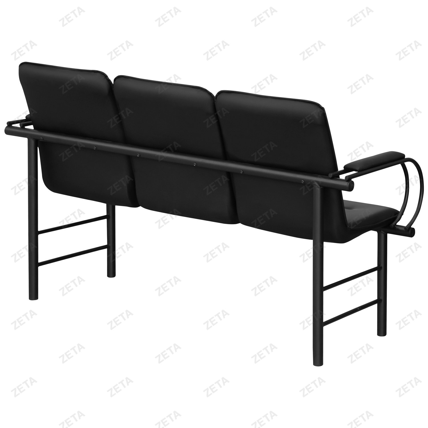 Скамья "Давут" 3-х местная с 2-мя мягкими элементами