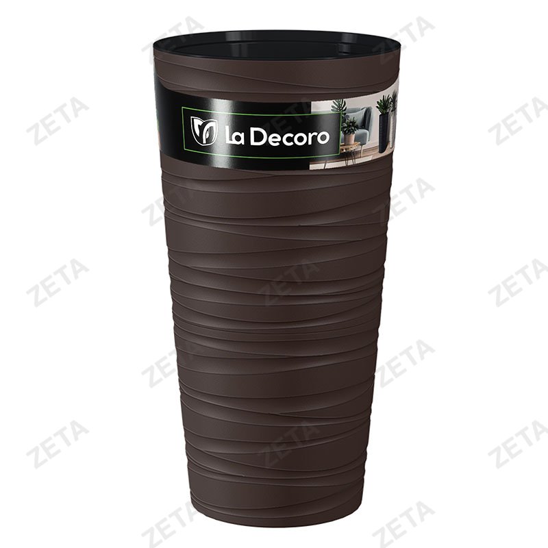 Кашпо "Модерн Максимум" 15 л, высота 610 мм №КШ-9527 (темно-коричневый)