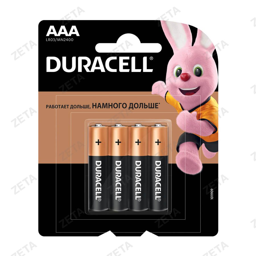 Батарейка "Duracell" 4 шт. №Basic AAA mon - изображение 1