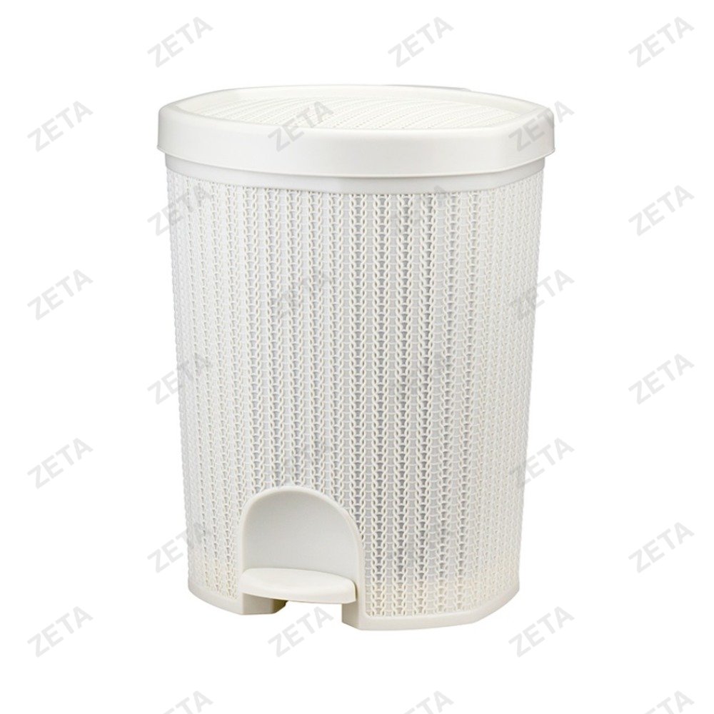 Контейнер для мусора 18 л. с педалью "Вязание" №М 2476