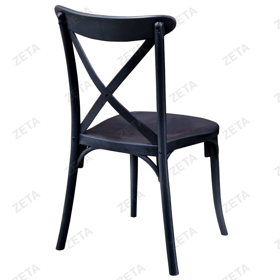 Стул пластиковый "Кантри" (чёрный)