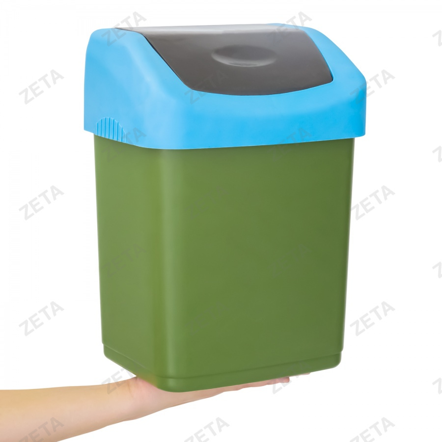 Ведро для мусора с клапаном, цветное "М" (7 л.) - изображение 2