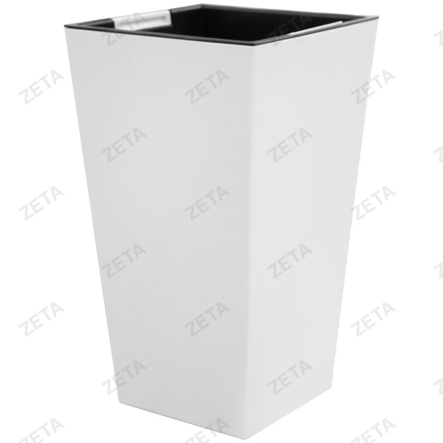 Кашпо для цветов с внутр.горшком Б м/п бел.