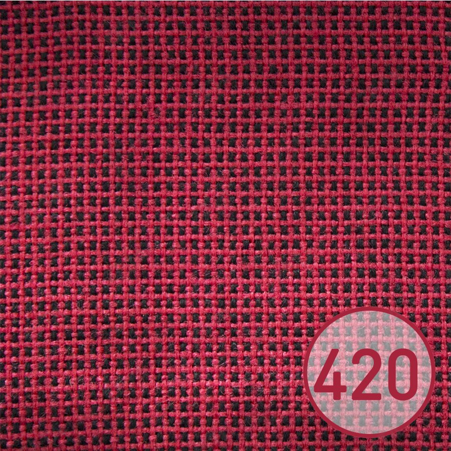Ткань гобелен 21 М (красный в черную клеточку) - изображение 1
