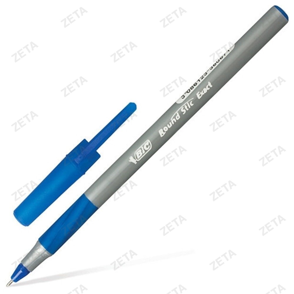 Ручка шариковая "Bic Round Stic Exact", синяя - изображение 1