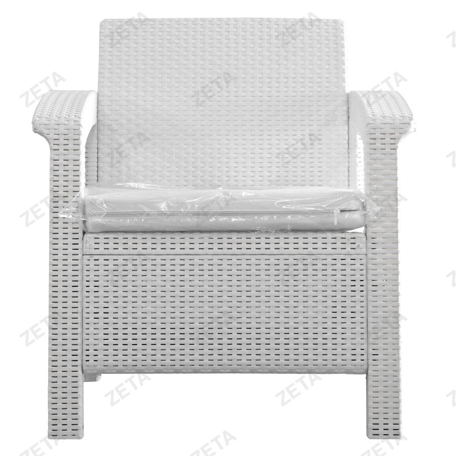 Комплект мебели: диван + 2 кресла + стол, пластик Rattan №205 (И-HB) - изображение 3