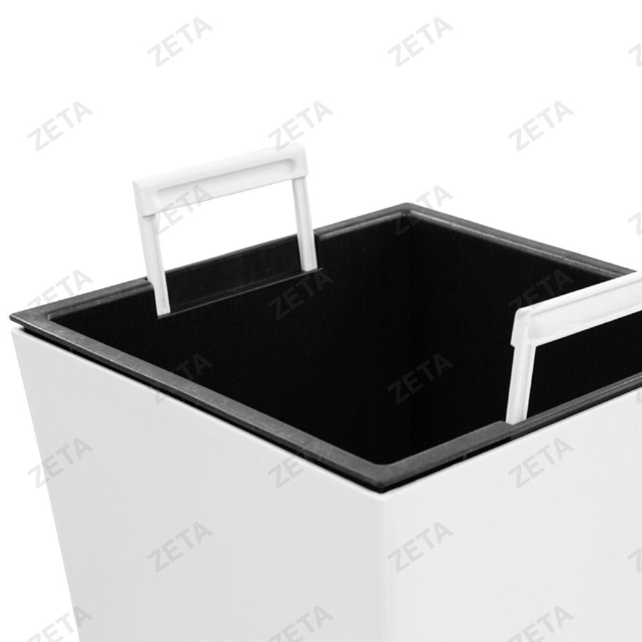 Кашпо для цветов (с внутренним горшком) (Малый) белое