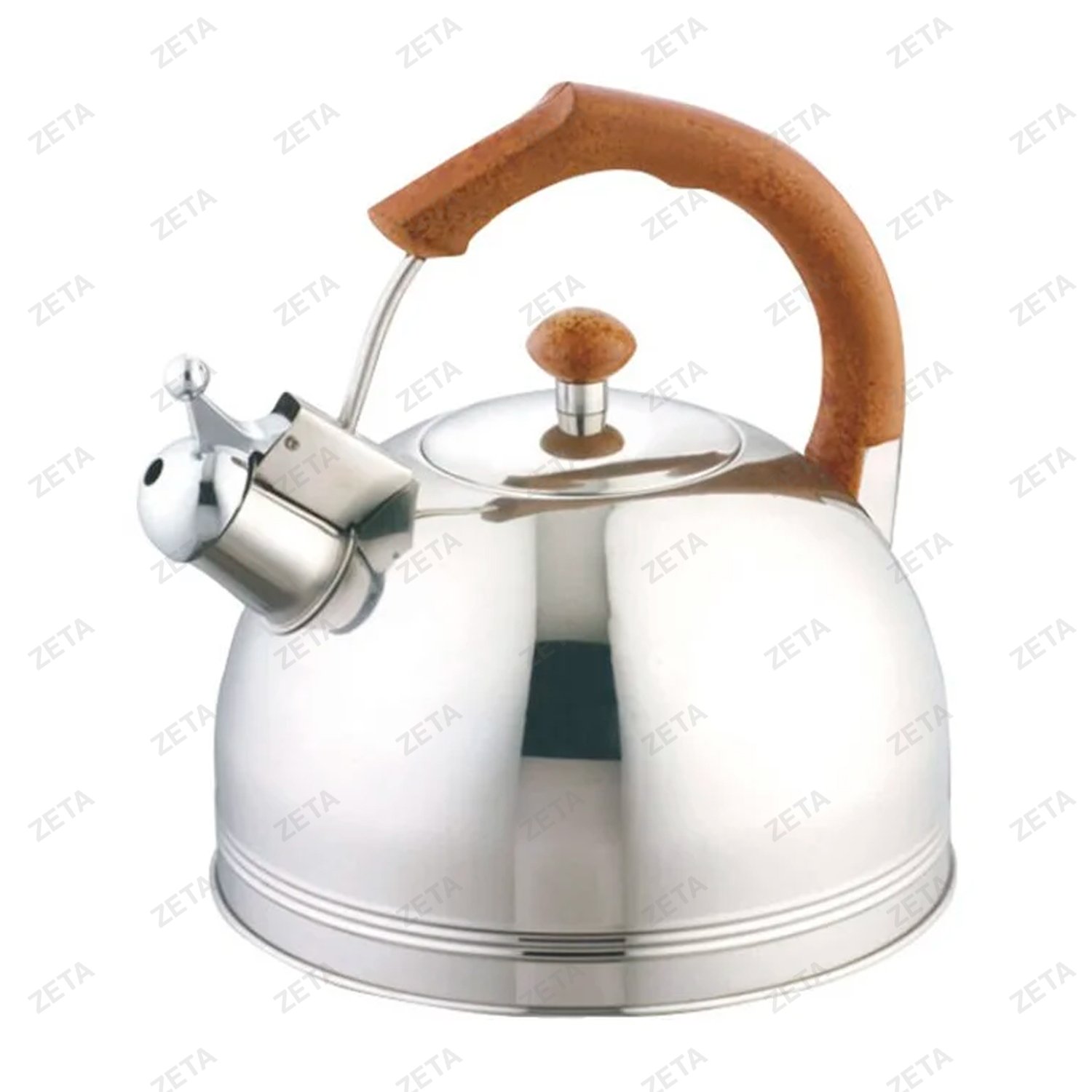Чайник со свистком LKD-003 3,5 л. серебристый/коричневый Appetite - изображение 1