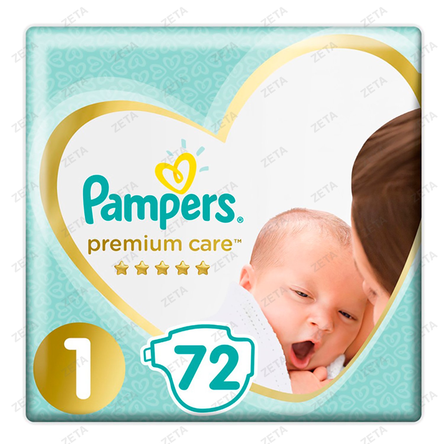 Подгузники Pampers Premium Care Newborn 72 шт. - изображение 1