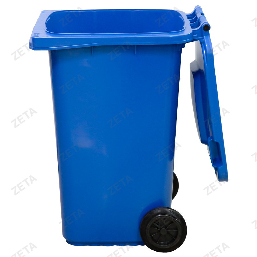 Бак мусорный с крышкой 240 л. на колесах (синий) №LD-240AC (ВИ) - изображение 3