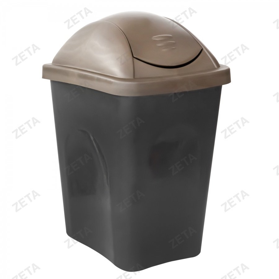 Ведро для мусора с клапаном, чёрное (24 л.) - изображение 4