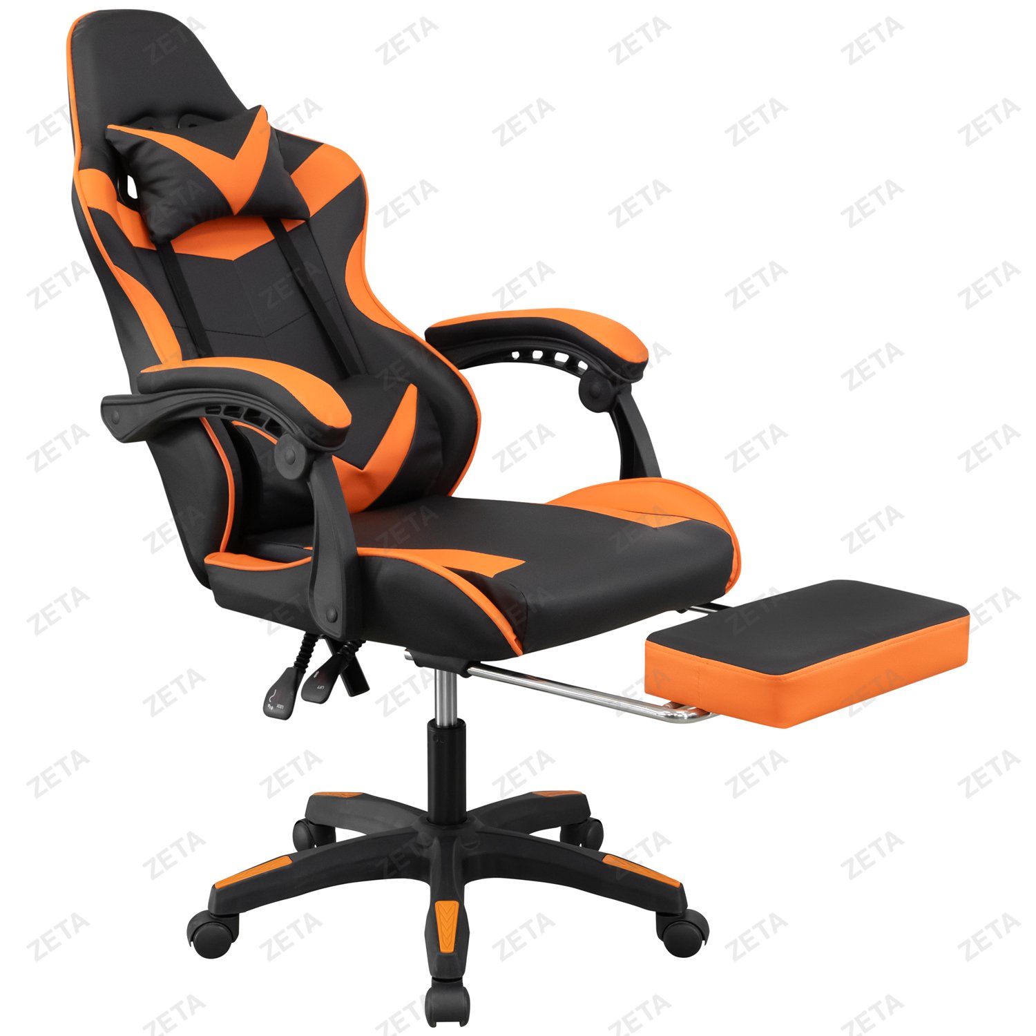 Кресло GM-202F (черный / оранжевый) (ВИ)