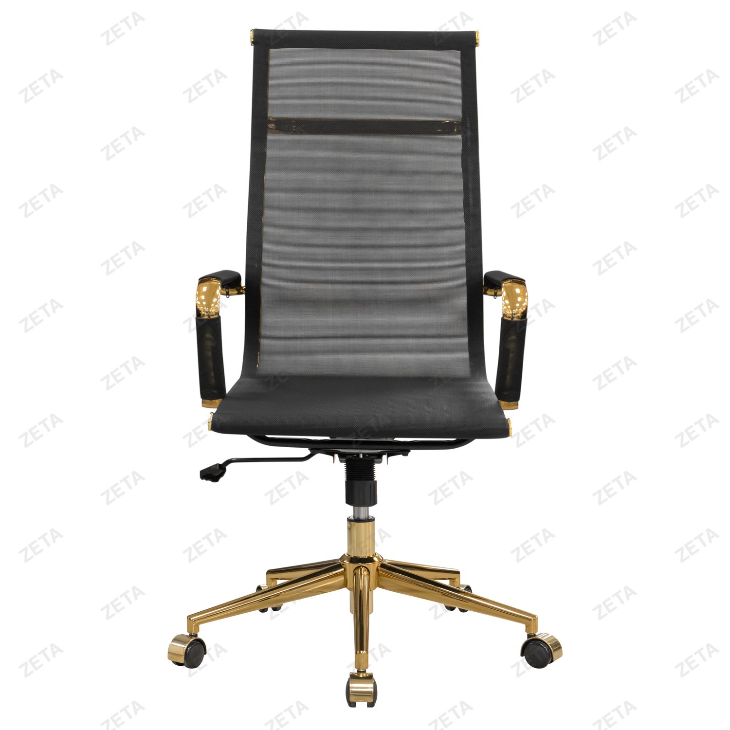 Кресло №572-H(G) (чёрный цвет и золотой каркас) - изображение 3